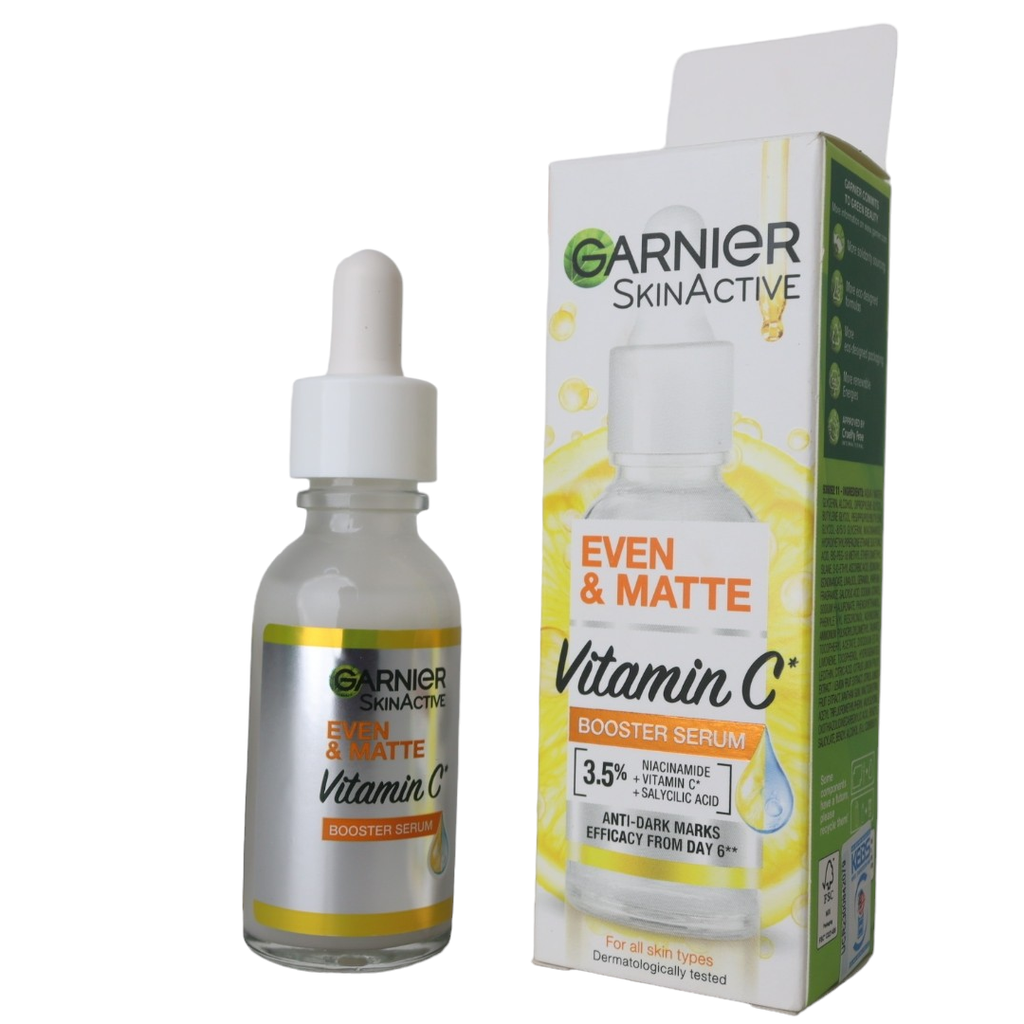 GARNIER SKINACTIVE EVEN & MATTE VITAMIN C BOOSTER SERUM15ML