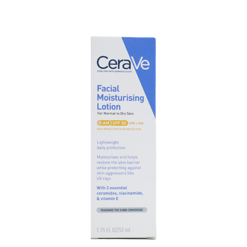 [CERAVE FACIAL MOISTURISING LOTION (AM) SPF 50 52ML] CERAVE FACIAL MOISTURISING LOTION (AM) SPF 50 52ML